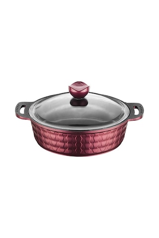 Brillant Sirius 7 parça Granit Tencere Tava Seti - Kırmızı