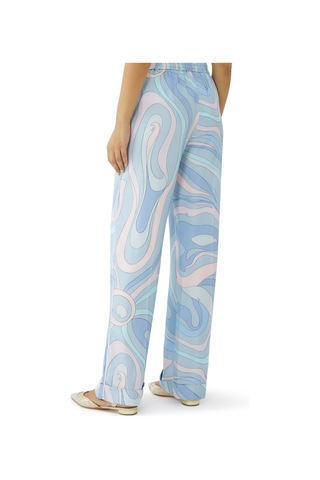 Pucci Şık Ipek Twill Pantolon Işık Mavi