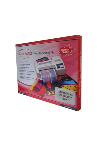 Office Force 150 Mic.a4 216x303 Parlak Laminasyon Filmi 100 Lü