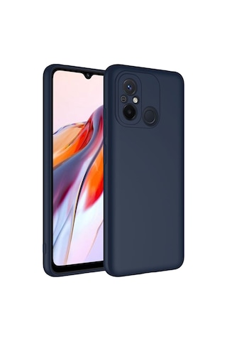 Xiaomi Redmi 12c Kılıf Zore Mara Lansman Kapak Lacivert