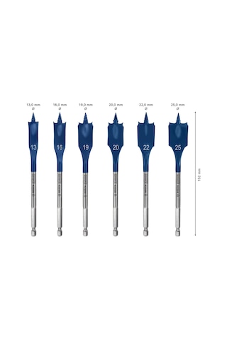 Bosch 13-25 Mm 6 Lı Expert Yaprak Matkap Ucu Seti 2608900333
