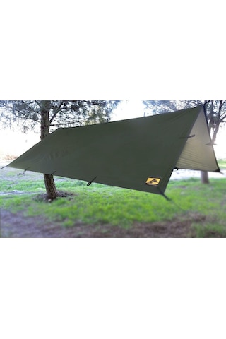 Bushlove Bushcraft Premium 4 Mevsim Tarp Tente 3m 3m Haki