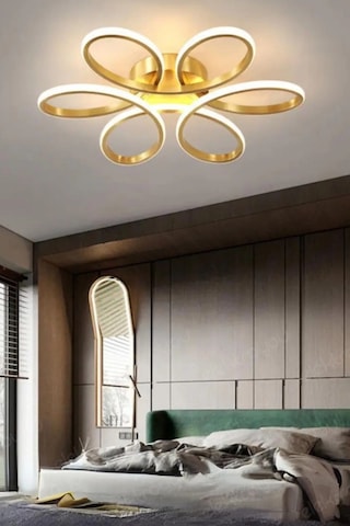 Papatya Model Plafonyer Modern Beyaz Işık Ultra Power Avizex