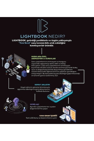 Lgs Yeni Nesil Sorular Ve Detaylı Çözümlerle Lightbook Sayısal M