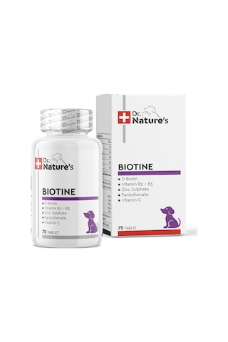 Dr. Nature's Dog Biotin Köpek Deri ve Tüy Sağlığı Besin Takviyesi