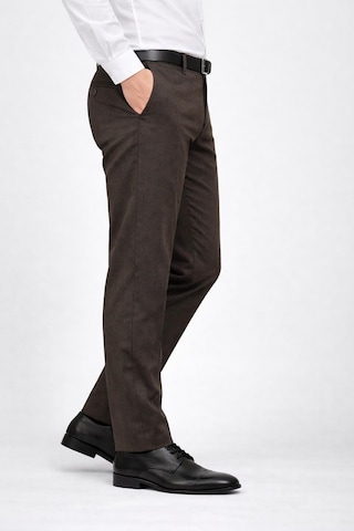 Classics Men Caserta Klasik Fit Likralı Erkek Kanvas Pantolon - 7517 Kahverengi