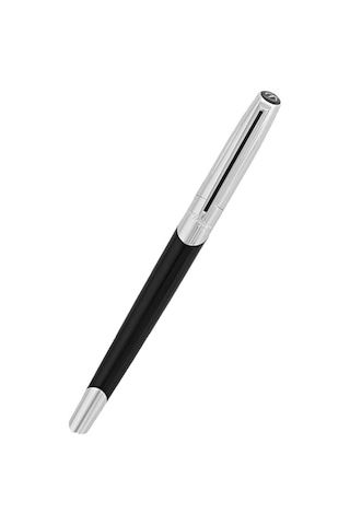 S.t. Dupont Siyah-gümüş Roller Kalem 402706 Siyah