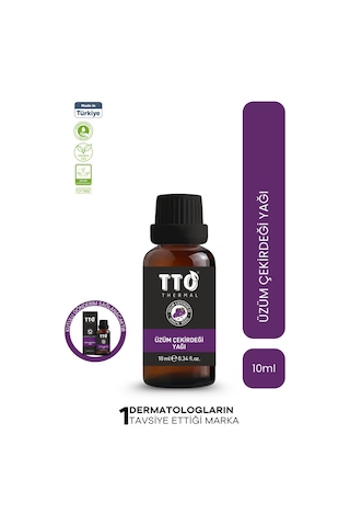 Tto Thermal Üzüm Çekirdeği Yağı 10 Ml – Cilt Yenileyici & Antioksidan Etkili Doğal Bakım Yağı