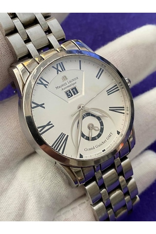 Maurice Lacroix Pt6098 Grand Guichet Gmt Çelik Kordon Erkek Kol Saati
