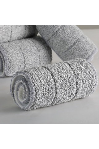 Monyee Mikrofiber Temizlik Pedleri - Yıkama Uygun Tek Kafa 33x12 Cm 10 Adet - Tekrarlı Kullanım Ev Temizliği Mop Bezi