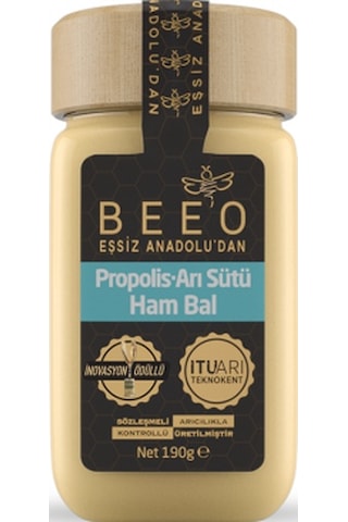 Bee'o Propolis Arı Sütü Ham Bal Karışımı Yetişkin 190 G