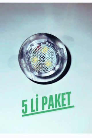 5li Paket Mini Led Spot 24v 6500k Beyaz Işık