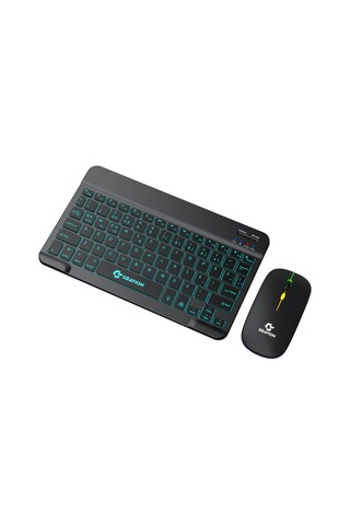 Gravion Km-bt35 Bluetooth Klavye Mouse Set Siyah Şarj Edilebilir Optik