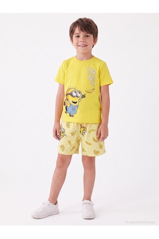 Minions 2-9 Yaş Şortlu Takım - Sarı