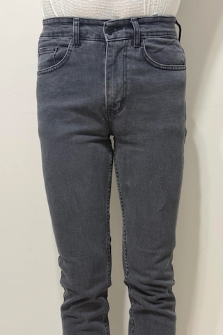 Hacker Denim Dmctekstil Erkek 1021 Yüksek Bel Normal Kesim Boru Paça Jean Pantolon Füme