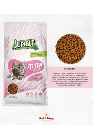 15 Kg Yavru Kedi Maması Tavuklu Kitten Mama 3 Adet Kitten Pouch Hediyeli Ekstra Vitamin Destekli