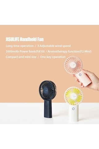 Ebitda Jısulıfe El Tipi Vantilatör, 3 Hızlı, Taşınabilir, Masa Üstü, Power Bank, Aromaterapi, Mini Fan, Kızlar İçin