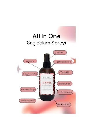 Maru Yıpranmış Saçlar Için 10 Etkili Saç Bakım Spreyi 250 ML