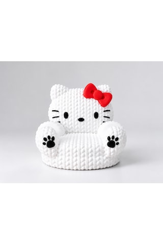 Hello Kitty Tasarımlı Telefon Tutucu Beyaz