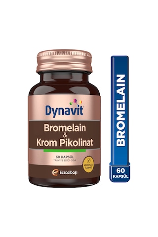 Dynavit Bromelain Krom Pikolinat 60 Kapsül
