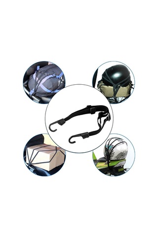 Bagaj İçin Elastik Net Tutucu İle Evrensel Geri Çekilebilir Motosiklet Kask Kanca Kayışı Çok Renkli