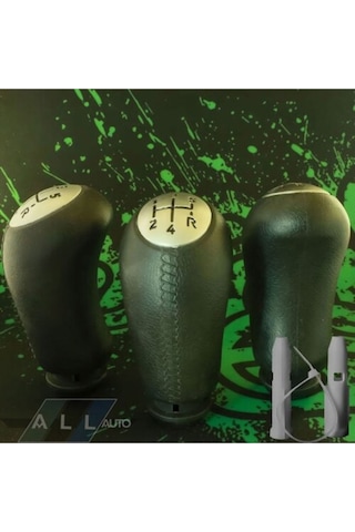 Dacia Lodgy Dokker Deri Desenli Krom Boyalı Kapak Vites Topuzu siyah