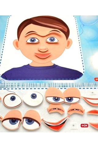 Tox Duyguları Öğreniyorum Keçe Cırtlı Duvar Panosusu (erkek) . Eğ