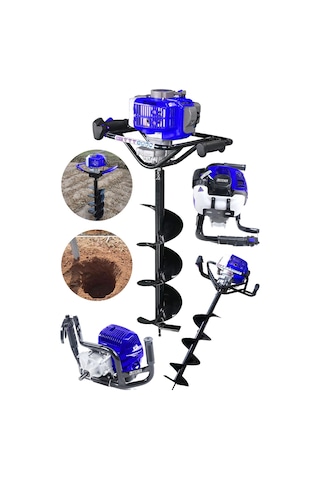 Steiner 11 HP Tam Profesyonel Toprak Burgu Makinesi 15 CM Uç