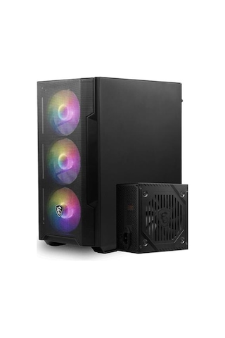 Msı Mag Forge M100a D60 600w 80+ Akrilik Yan Panel 3x120mm 1x120mm Argb Bronze Matx Gamıng Kasa
