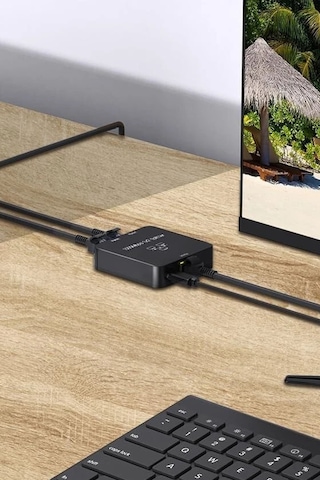 1000mbps Gigabit Ethernet Çoklayıcı 1 Giriş 2 Çıkış Ağ Dağıtıcı Yüksek Hızlı İnternet Dağıtıcı