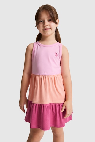 U.S. Polo Assn. Kız Çocuk Pembe Elbise Örme 50325651-vr041