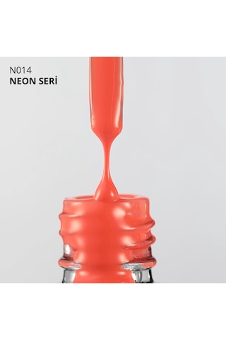 Kalıcı Oje N014, Neon Kırmızılı Açık Floresan Turuncu, 10 Ml Diğer