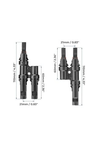Mc4 2'li Paralelleme Konnektörü Çifti