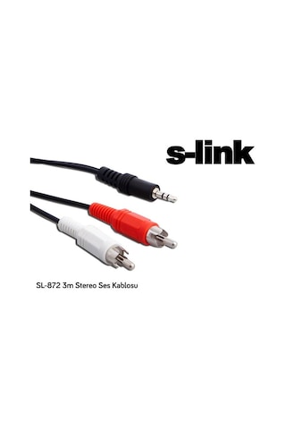 S-Link Sl-872 3 Metre Stereo Ses Kablosu
