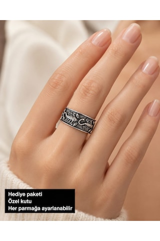 Çift Akrep Figürlü Ayarlanabilir Gotik Kadın Yüzüğü Gümüş - Gri