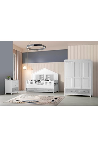 Vizyon Mia Montessori Yavrulu Karyola Bebek Montessori 90x190 Cm