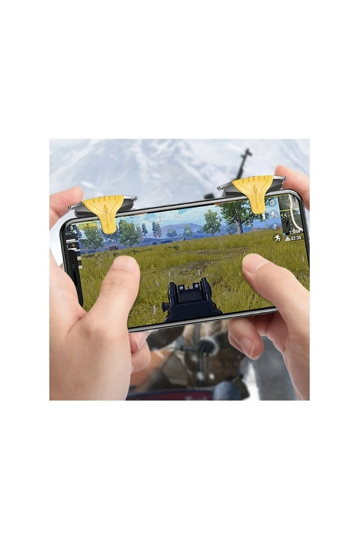Pubg Tetik Aparatı Pubg Oyun Konsolu, Mekanik Ateş Tuşu Sarı
