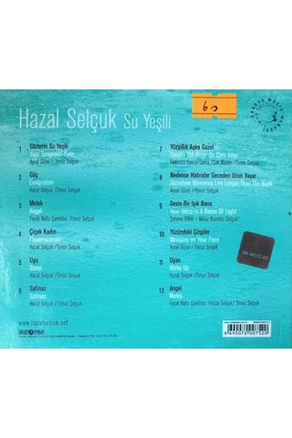 Plak Değildir Cd Dir Cd Hazal Selçuk Su Yeşili Cd
