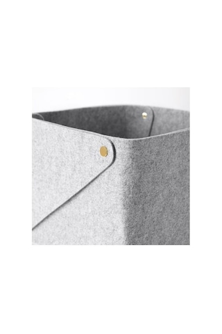 Ikea Pudda Katlanabilir Saklama Kutusu 28 X 28 X 23 Cm Gri