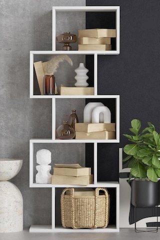 Decormet Meriç Kitaplık Beyaz Diğer