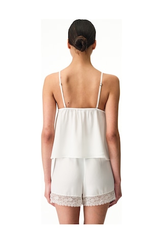 Penti Kırık Beyaz Bridal Charming Şortlu Pijama Takımı