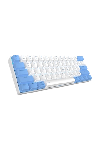 Blue Switch Mini Rgb Oyun Klavyesi Gaming Mekanik 62 Tuşlu 18 Rgb Led Usb Type-c Kablo