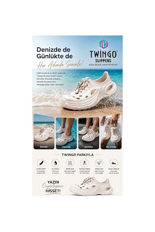 Twingo Eva Hafif Günlük Deniz & Spor Ayakkabısı Unisex Ekru