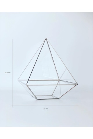 Dekoratif Cam Fanus - Geometrik Cam Fanus - Teraryum Cam Fanus (489241142)