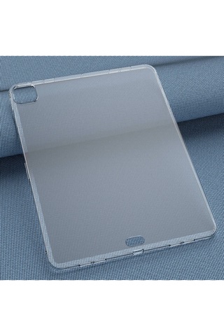 iPad Uyumlu Pro 11 2024 Kılıf Tbc Tablet Süper Silikon Kapak - Şeffaf Arka Kapak