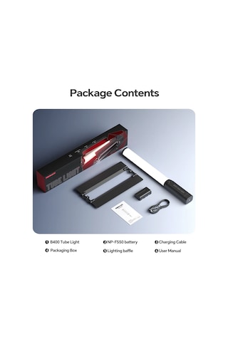 Photoolex B400 25w App Kontrollü Rgb Tube Led Işık - Tf-ls-140lw-pl