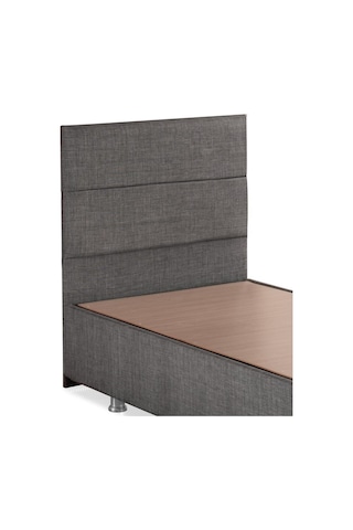 Nironyatak Silver Tek Kişilik Yatak Başlığı - 100 Cm Gri Keten Kumaş Başlık