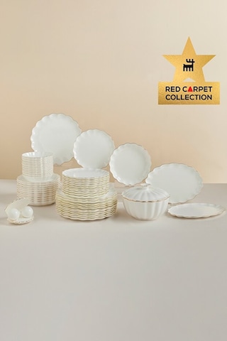 Karaca  Fine Pearl Extra Shell 55 Parça 12 Kişilik Yemek Takımı Gold