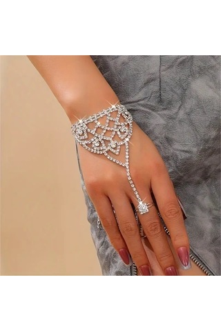 Şahmeran Taşlı Bileklik Gümüş Kaplamalı Gümüş