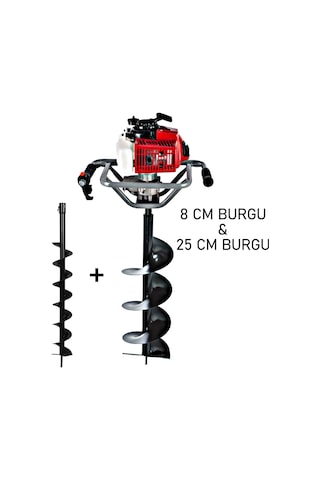 Ablacks C-52 Toprak Burgu Makinesi 8 - 25 CM Çift Burgulu